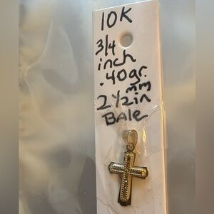 10k real gold cross stamped and tested